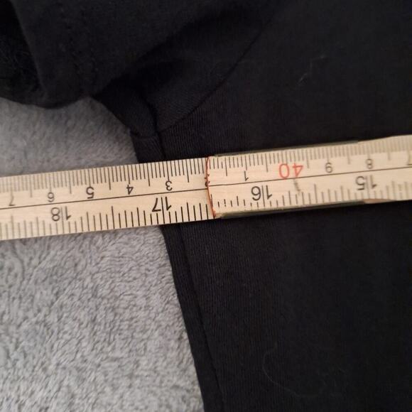 Def Leppard Women's V Neck T-Shirt Black Cotton Size Medium "Through The Night" - Picture 6 of 6